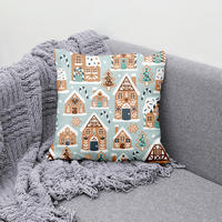 DÍSZPÁRNAHUZAT  - pasztellkék, Basics, textil (45/45cm)