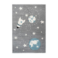 KINDERTEPPICH 80/150 cm Yowah  - Silberfarben, Trend, Kunststoff/Textil (80/150cm) - Kayoom