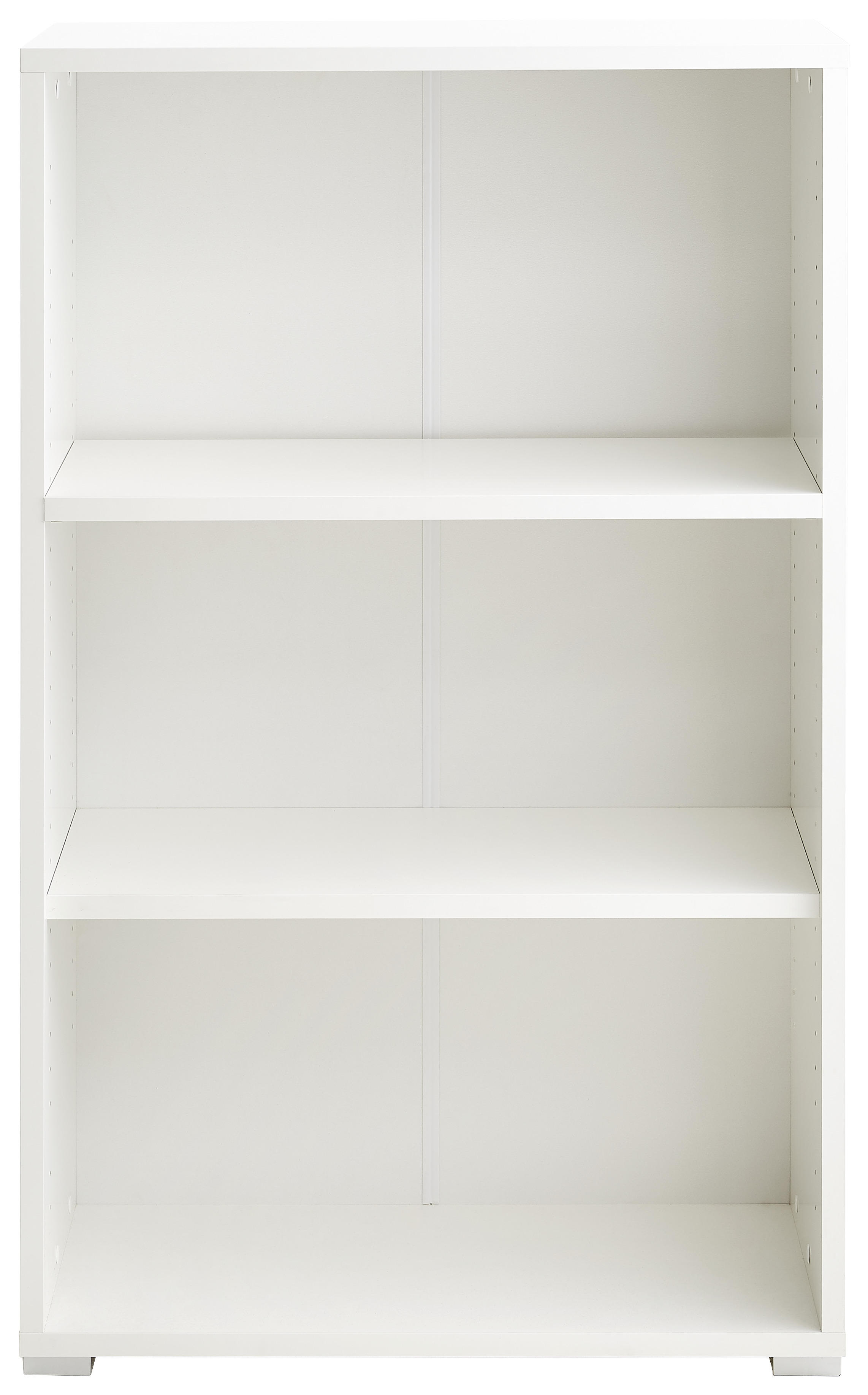 REGÁL, biela, 74,6/121/34 cm - biela/svetlosivá, Basics, kompozitné drevo (74,6/121/34cm) - Xora
