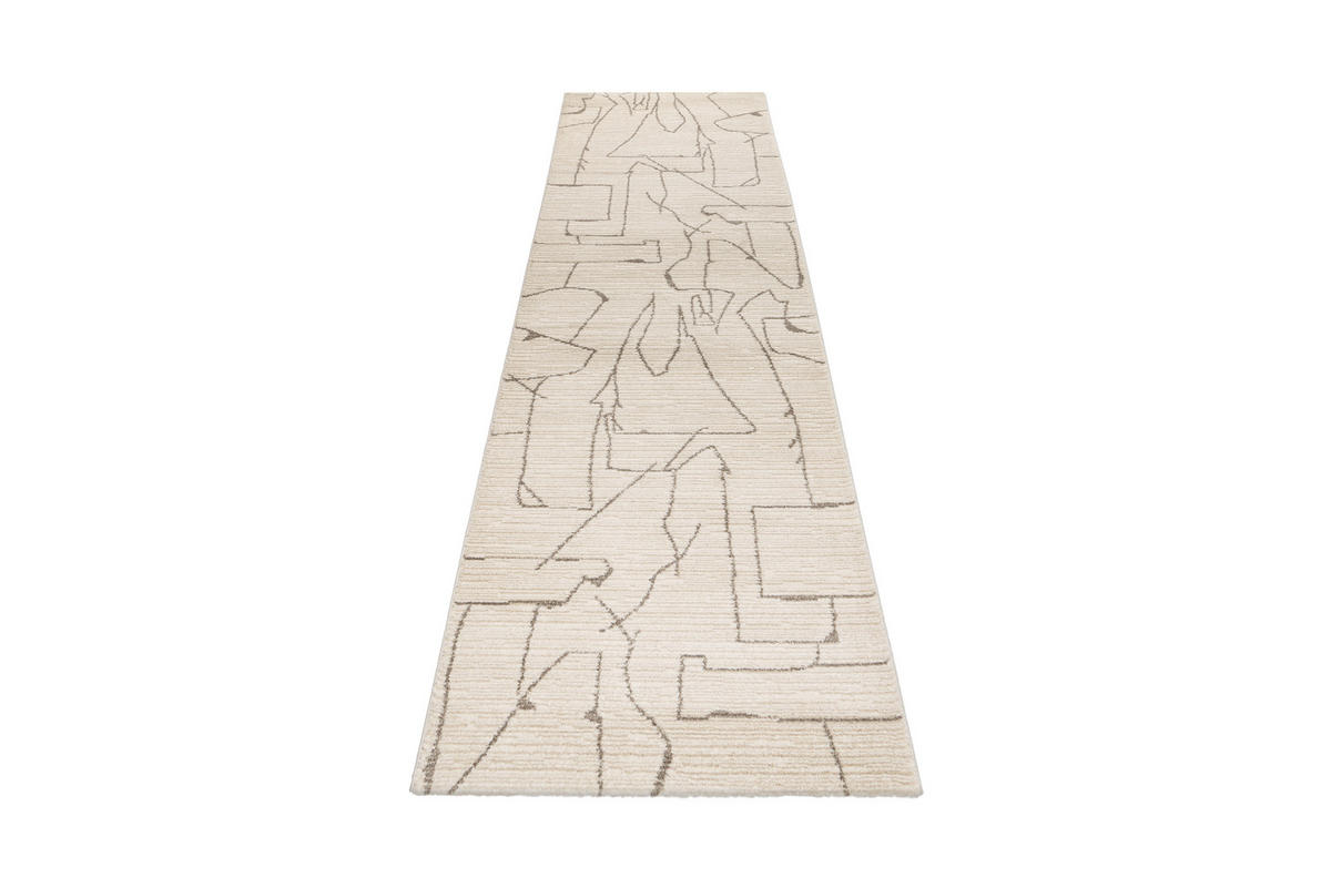 FLACHWEBETEPPICH 80/300 cm My Parma Creme  - Creme, Design, Textil (80/300cm) - Obsession