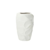 DEKOVASE  - Weiss, Basics, Keramik (27,5/27,5/43cm) - Ambia Home