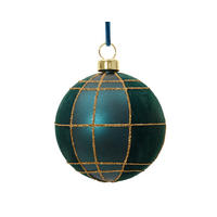 CHRISTBAUMKUGEL 8/8/8 cm  - Smaragdgrün, Basics, Kunststoff (8/8/8cm)