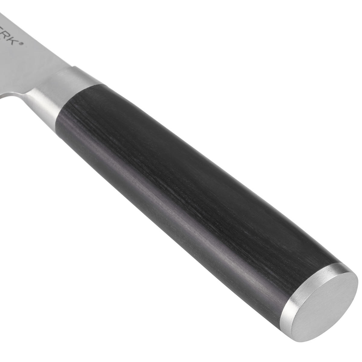 MESSERSET 3-teilig  - Edelstahlfarben/Schwarz, Trend, Holz/Metall (17,8/12,7/8,9cm) - Echtwerk