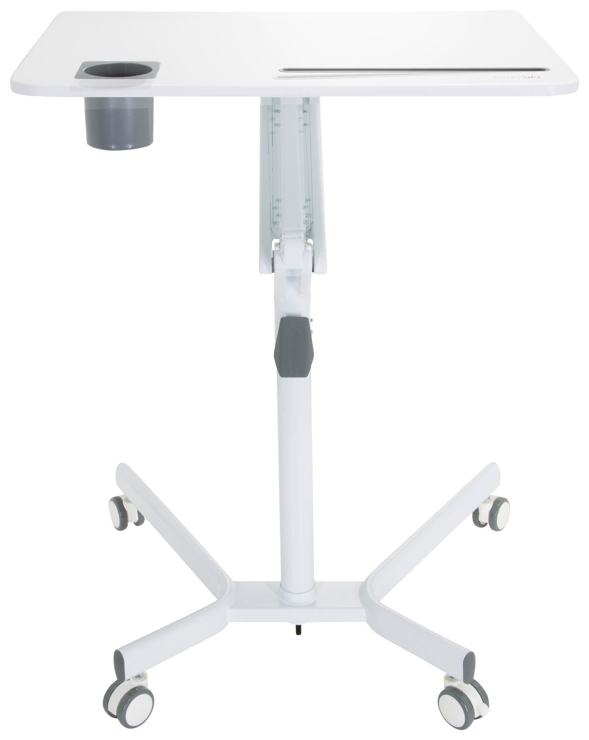 SKRIVBORD  i vit  - vit, Basics, metall/trämaterial (77/73-105/57cm) - MID.YOU