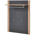 GARDEROBE 5-teilig  in 260/199/38 cm  - Graphitfarben/Eiche Artisan, Design, Holzwerkstoff/Textil (260/199/38cm) - Xora