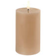 LED-KERZE 7,5/12,5 cm  - Sandfarben, LIFESTYLE, Kunststoff/Paraffin (7,5/12,5cm) - Ambia Home