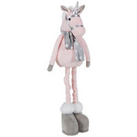 SPIELZEUGFIGUR  - Rosa/Grau, Basics, Textil/Metall (60-100cm) - Patinio