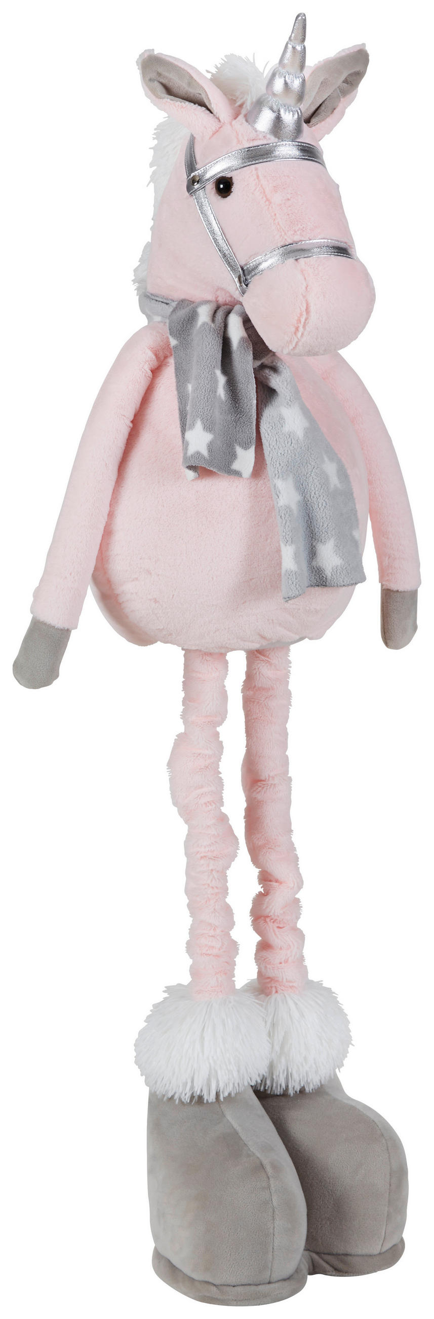 SPIELZEUGFIGUR  - Rosa/Grau, Basics, Textil/Metall (60-100cm) - Patinio