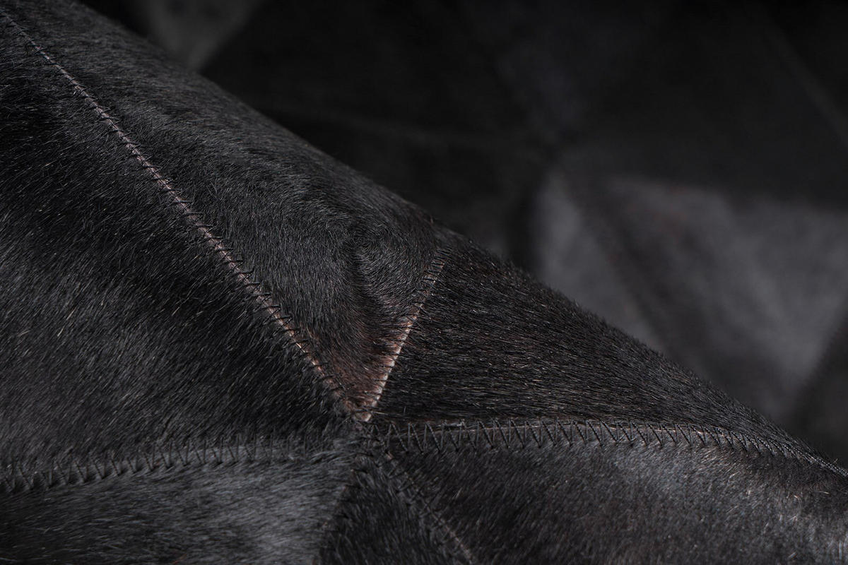 FLACHWEBETEPPICH 120/170 cm Lavin 325 Schwarz Schwarz  - Schwarz, KONVENTIONELL, Leder/Textil (120/170cm)