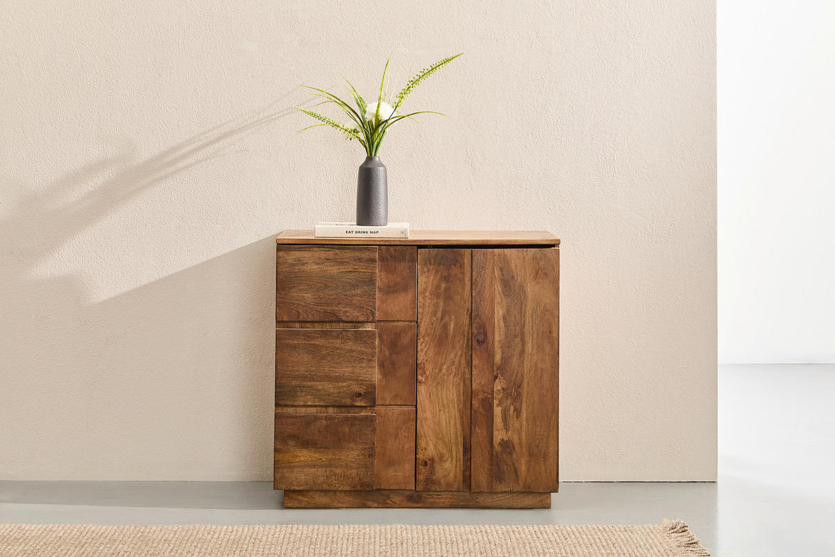 SIDEBOARD  85/80/40 cm  - Hellbraun, KONVENTIONELL, Holz (85/80/40cm) - Livetastic