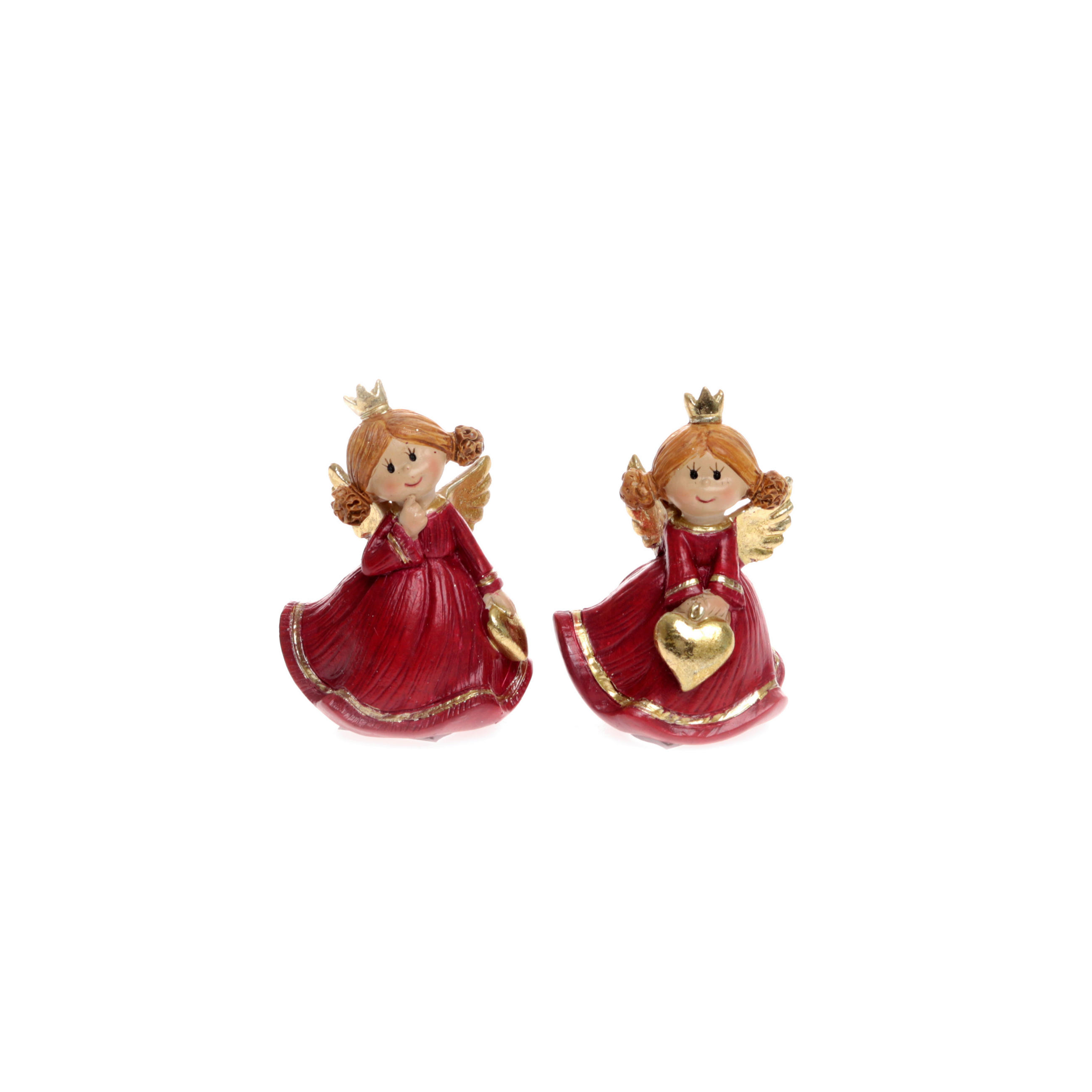 DEKOENGEL - Rot/Goldfarben, LIFESTYLE, Kunststoff (5/4,5/7,5cm) - X-Mas