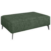 HOCKER in Textil Grün  - Schwarz/Grün, MODERN, Textil/Metall (130/44/85cm) - Carryhome