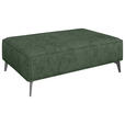 HOCKER in Textil Grün  - Schwarz/Grün, MODERN, Textil/Metall (130/44/85cm) - Carryhome