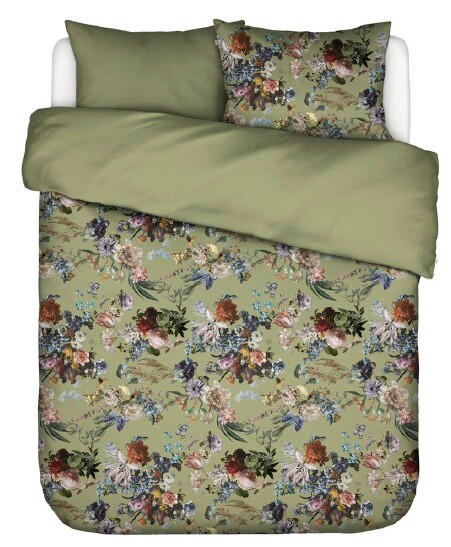 BETTWÄSCHE 2-teilig Isabella Satin 135/200 cm  - Hellgrün, KONVENTIONELL, Textil (135/200cm) - Essenza