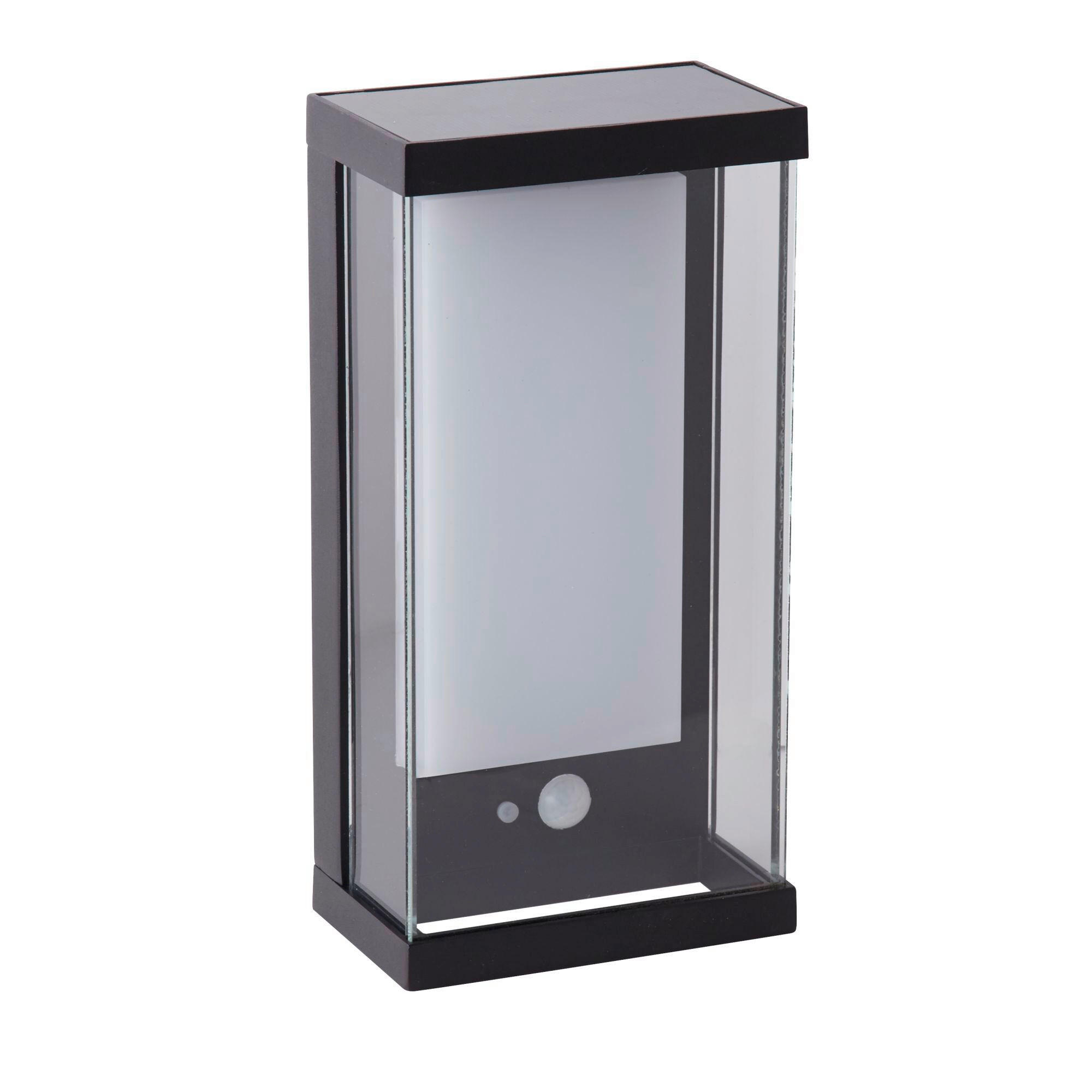 SOLCELLSLAMPA - vit/svart, Design, metall/glas (12,6/25,3/25.3cm)