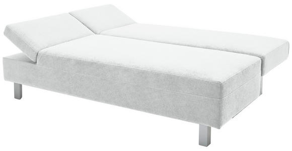 SCHLAFSOFA Flachgewebe Creme - Chromfarben/Creme, Design, Holz/Textil (205/77-93/99cm) - Novel