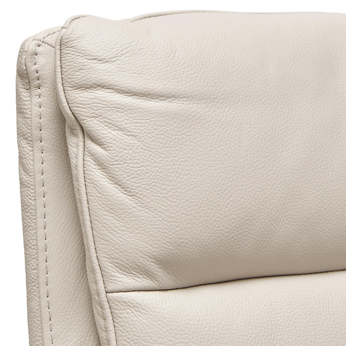 ARMLEHNSTUHL  in Stahl Echtleder pigmentiert  - Beige/Schwarz, Design, Leder/Metall (60/88/62.5cm) - Livetastic
