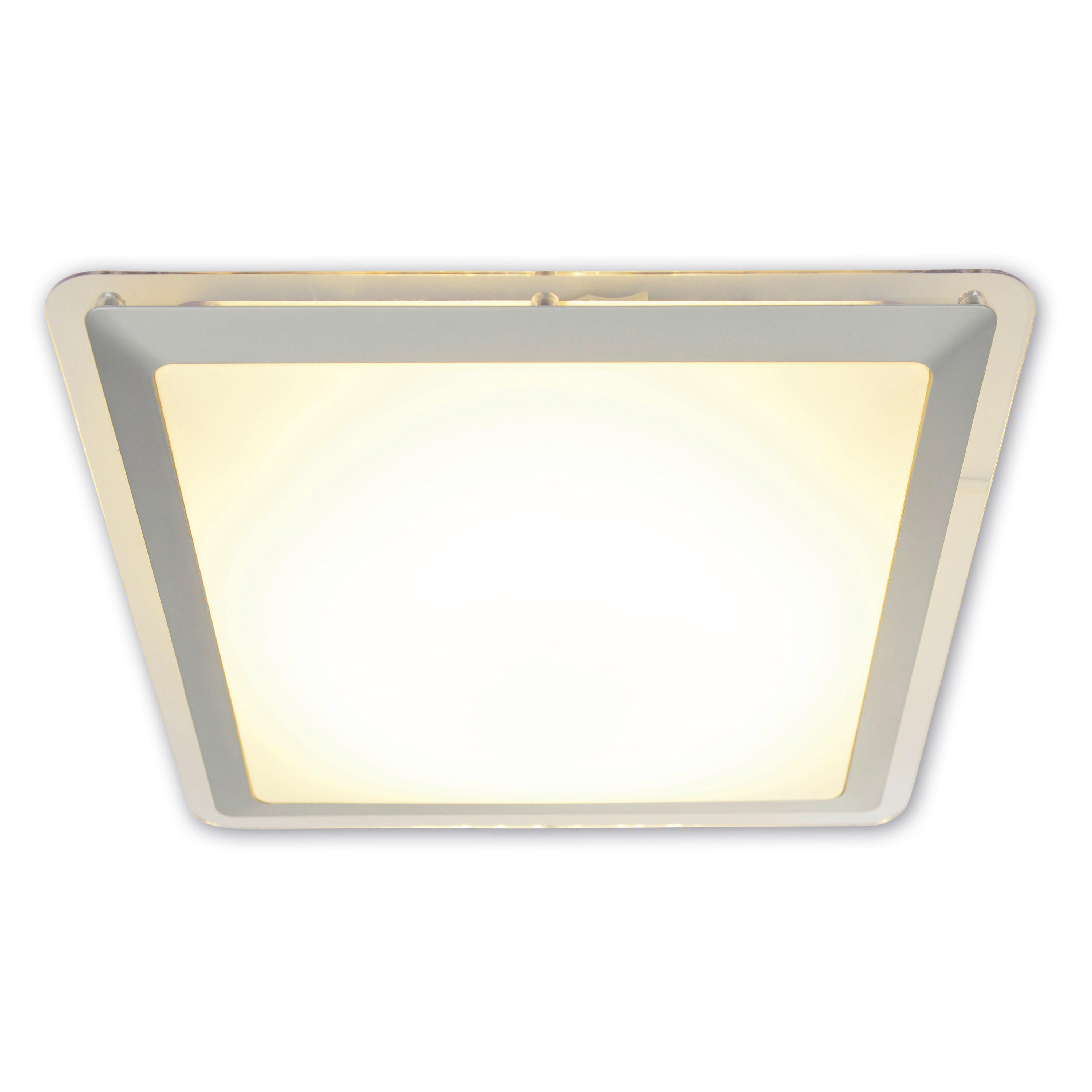 LED-DECKENLEUCHTE  - Silberfarben, Basics, Kunststoff/Metall (33,5cm) - Näve