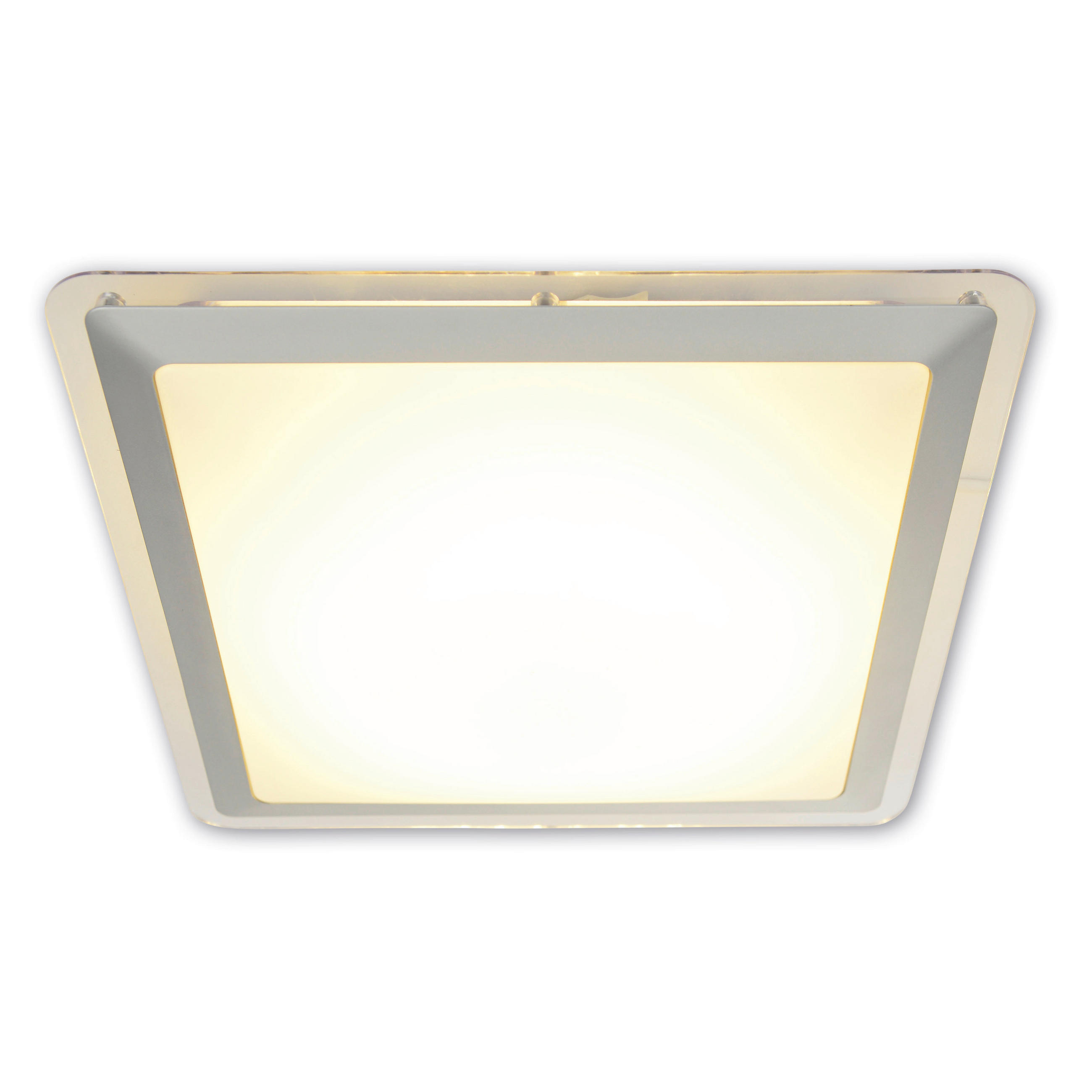 LED-DECKENLEUCHTE 33,5 cm  - Silberfarben, Basics, Kunststoff/Metall (33,5cm) - Näve
