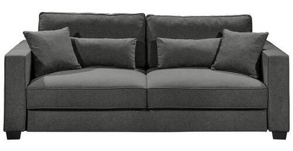 SCHLAFSOFA Mikrovelours Anthrazit  - Anthrazit/Schwarz, Design, Kunststoff/Textil (232/92/115cm) - Carryhome