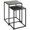 BEISTELLTISCHSET in Metall, Holzwerkstoff 28/33/28/33/43/50 cm  - Schwarz, Trend, Holzwerkstoff/Metall (28/33/28/33/43/50cm)