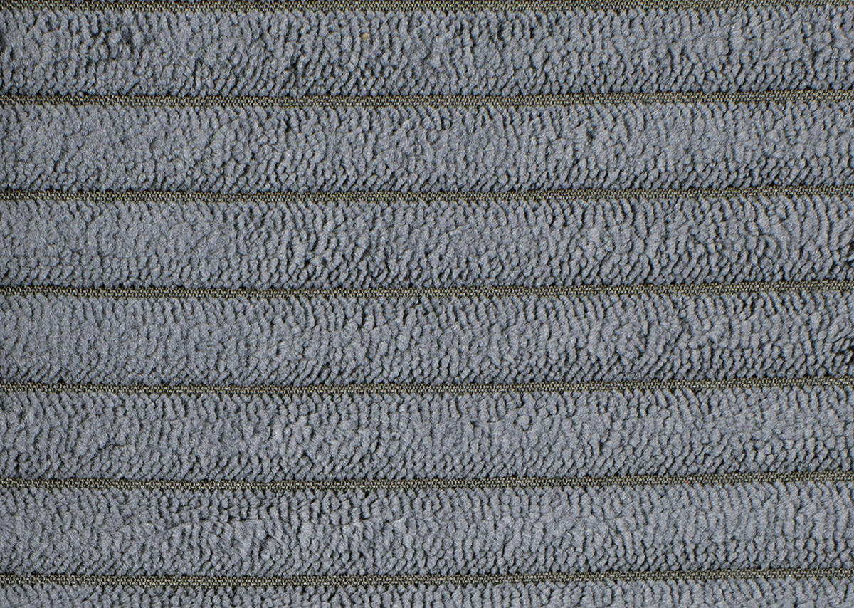 LIEGE  in Cord Grau  - Schwarz/Grau, Basics, Kunststoff/Textil (95/90/205cm) - Xora