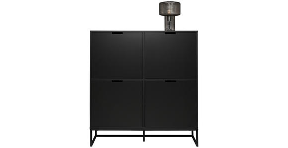 HIGHBOARD in 120/130/40 cm - Anthrazit/Schwarz, Design, Holzwerkstoff/Metall (120/130/40cm) - Novel