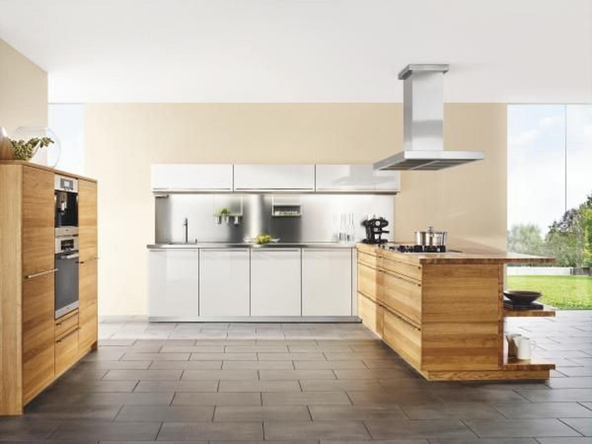 EINBAUKÜCHE   - Natur, Holz - TEAM 7