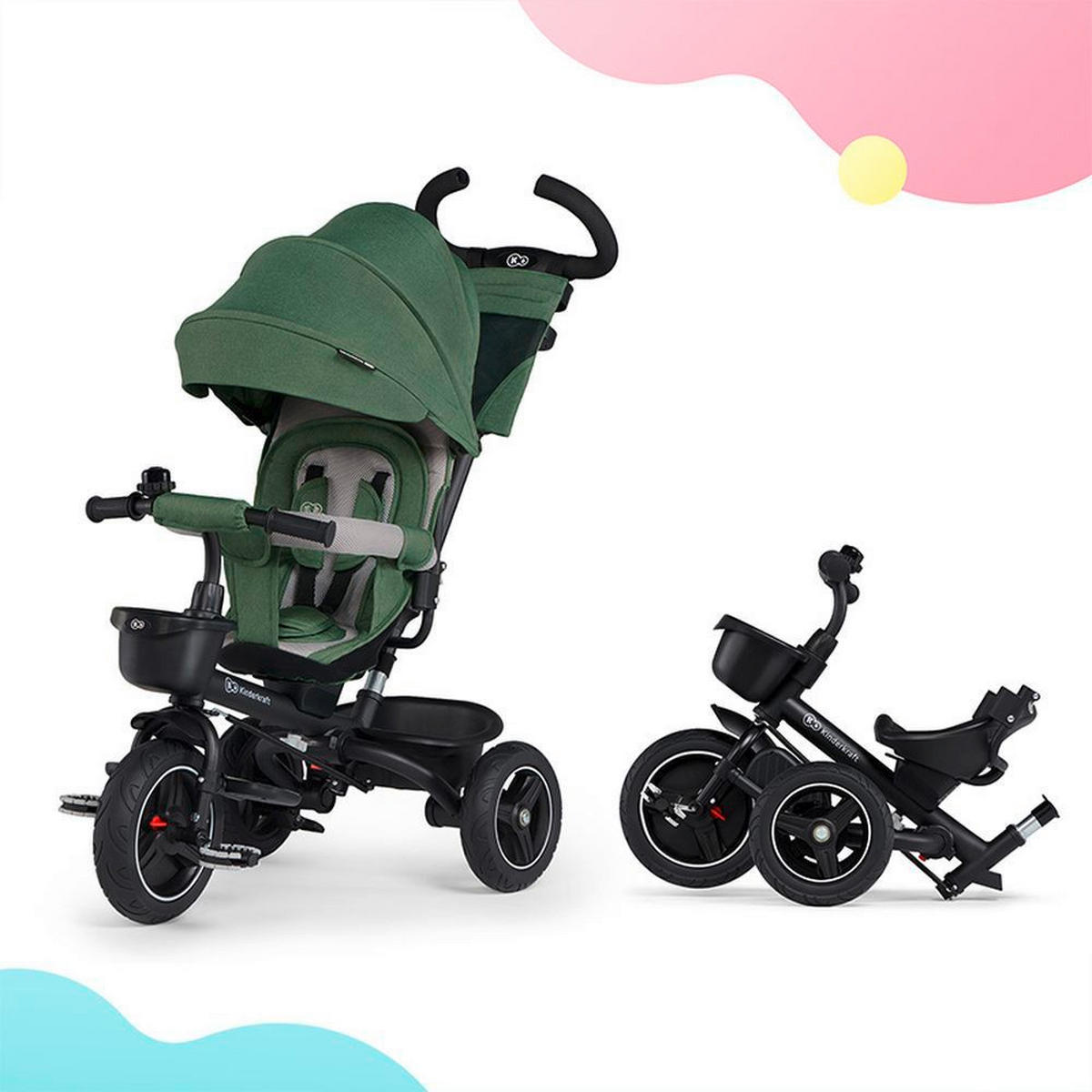 TRICIKL   - Basics, drvo/metal (51/108/106cm) - kinderkraft