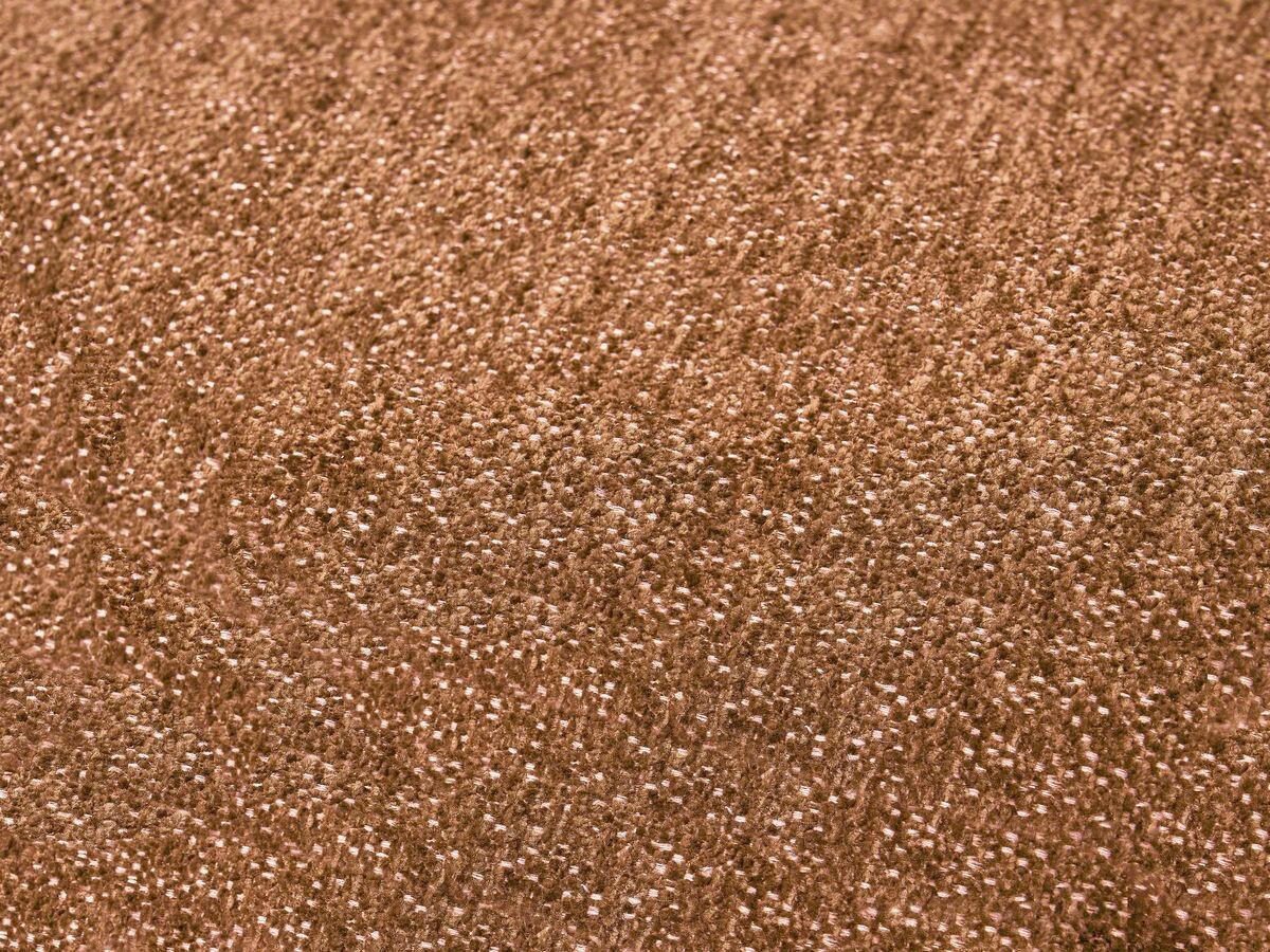 ECKSOFA Ottomane rechts  EVEREST Orange Flachgewebe  - Schwarz/Orange, MODERN, Kunststoff/Textil (352/210cm)