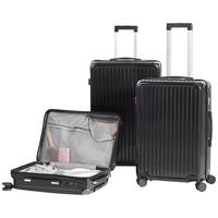 SADA CESTOVNÝCH KUFROV  - čierna, Basics, kov/textil - Novel