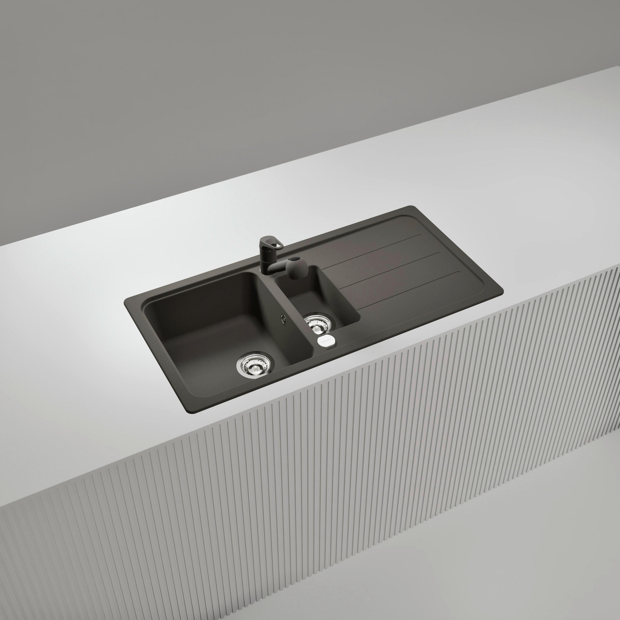 SPÜLE FOMD150LAGAS  - Grau, Basics, Stein (100/29,7/50cm) - Schock
