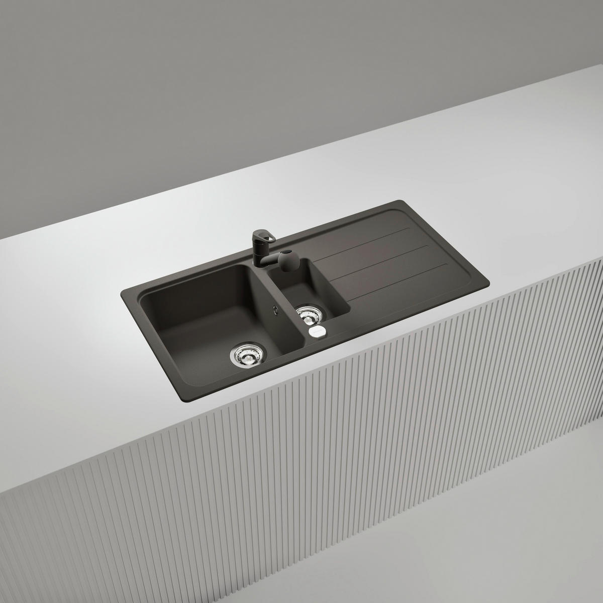 SPÜLE FOMD150LAGAS  - Grau, Basics, Stein (100/29,7/50cm) - Schock