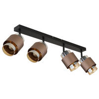 STRAHLER 65/10/12,5 cm   - Schwarz/Orange, Design, Glas/Metall (65/10/12,5cm)