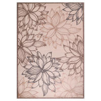 PREPROGA ZA ZUNANJO UPORABO  Floral     200/290 cm    tkano  krem barve, bež  - krem barve/bež, Trendi, umetna masa/tekstil (200/290cm)