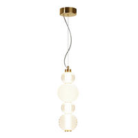 PENDELLEUCHTE Pendant 14.7/45 cm  - Transparent/Goldfarben, Trend, Glas/Kunststoff (14.7/45cm) - MAYTONI