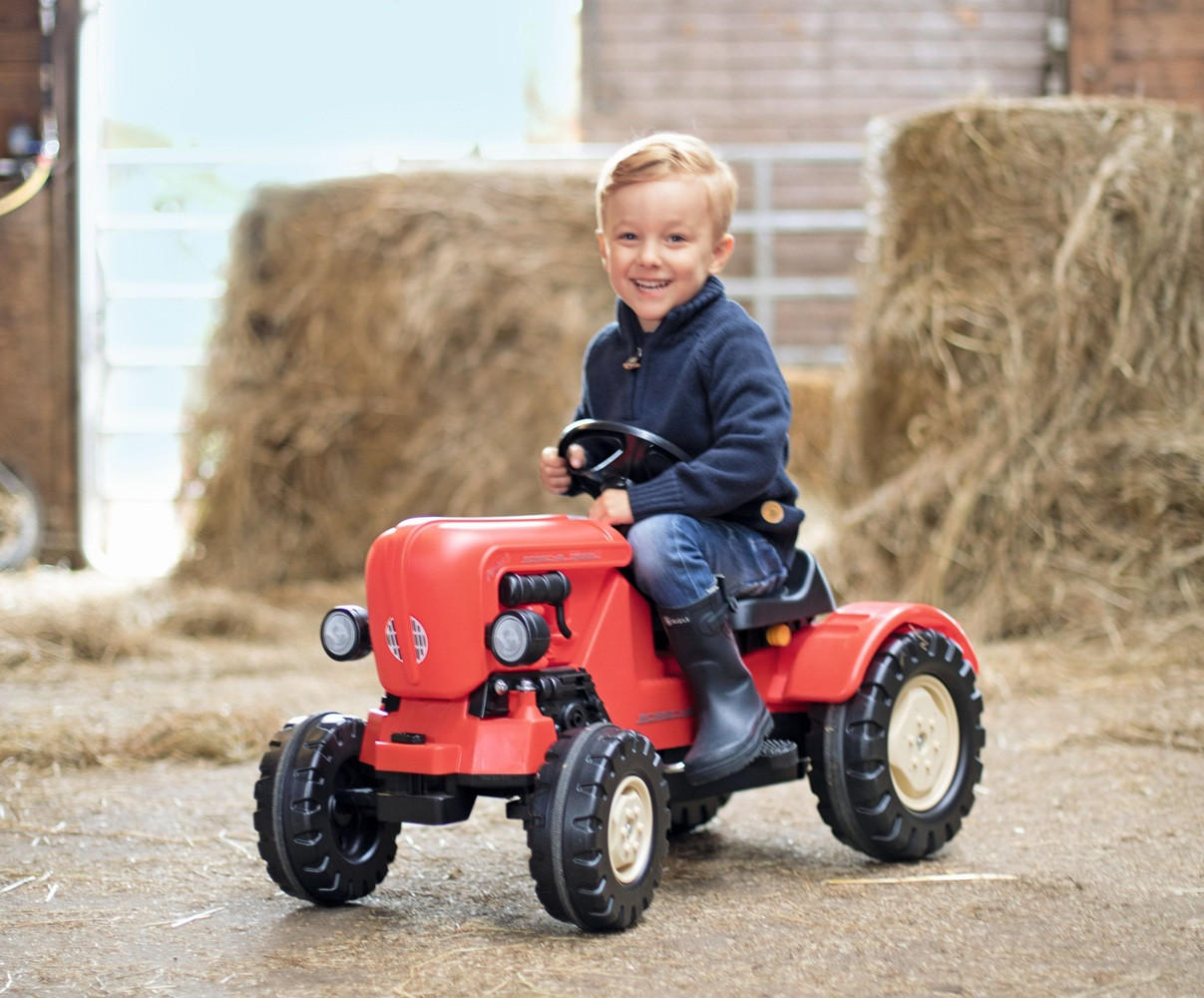 KINDERTRAKTOR - Rot, Basics, Kunststoff (46/80/40cm) - Simba