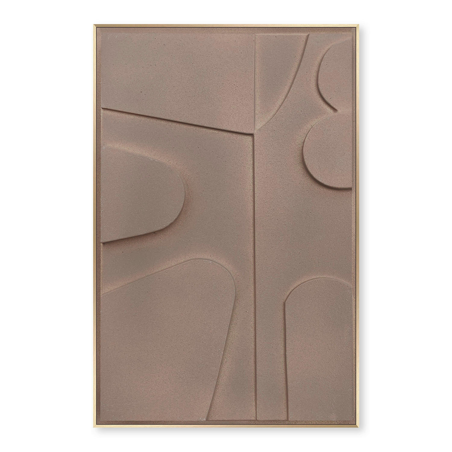 ORIGINALBILD 58/88 cm  - Goldfarben/Braun, Trend, Holzwerkstoff/Kunststoff (58/88cm) - Monee