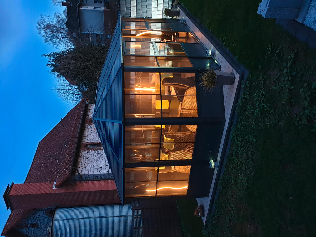 PAVILLON 594/281/384 cm Aluminium  - Anthrazit, Basics, Metall (594/281/384cm) - Ambia Garden