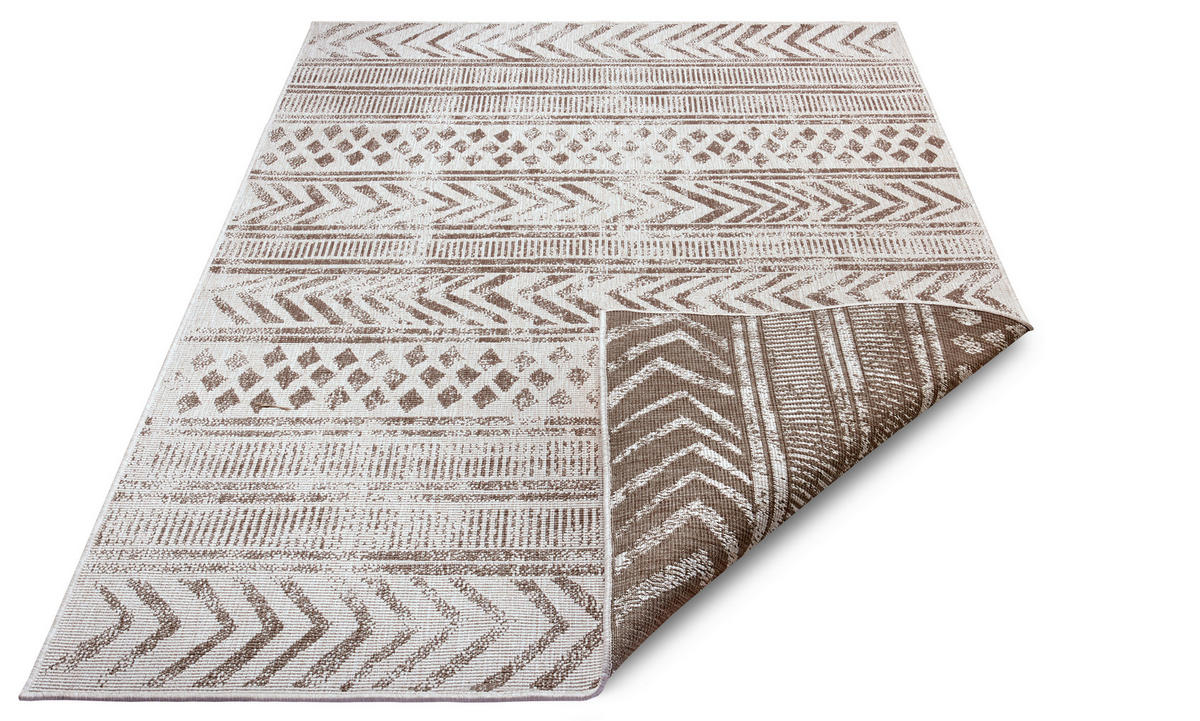 OUTDOORTEPPICH 80/150 cm Twin Supreme Creme, Cappuccino  - Creme/Cappuccino, Design, Kunststoff (80/150cm)