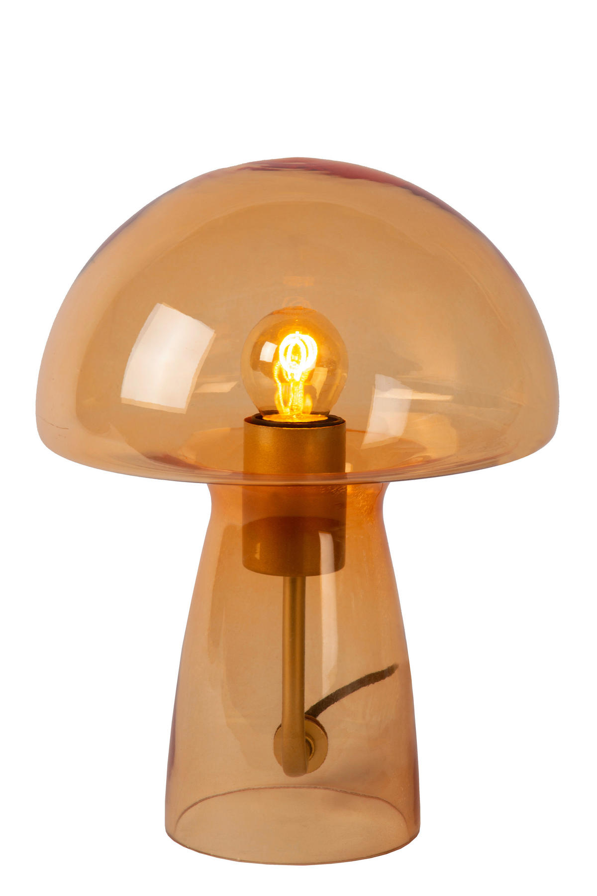 TISCHLEUCHTE Fungo 23/23/28 cm   - Orange, Trend, Glas (23/23/28cm) - Lucide