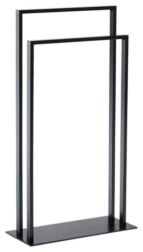 HANDTUCHHALTER Schwarz  - Schwarz, KONVENTIONELL, Metall (45/81/20cm) - Livetastic