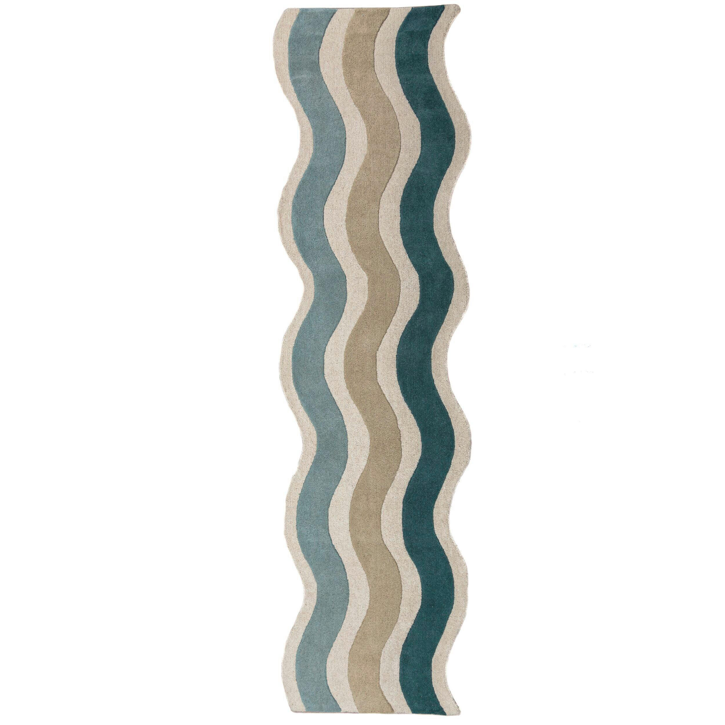 LÄUFER 80/300 cm Cascade Blau  - Blau, Basics, Textil (80/300cm) - Flair Rugs