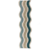 LÄUFER 80/300 cm Cascade  - Blau, Basics, Textil (80/300cm) - Flair Rugs