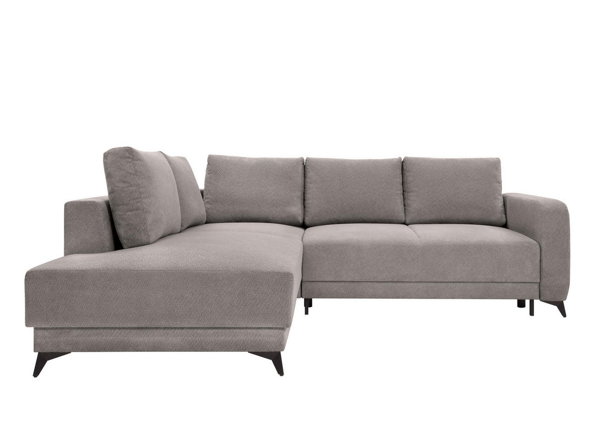 ECKSOFA CORTEZ Anthrazit  - Anthrazit/Schwarz, Design, Textil/Metall (215/260cm) - MID.YOU