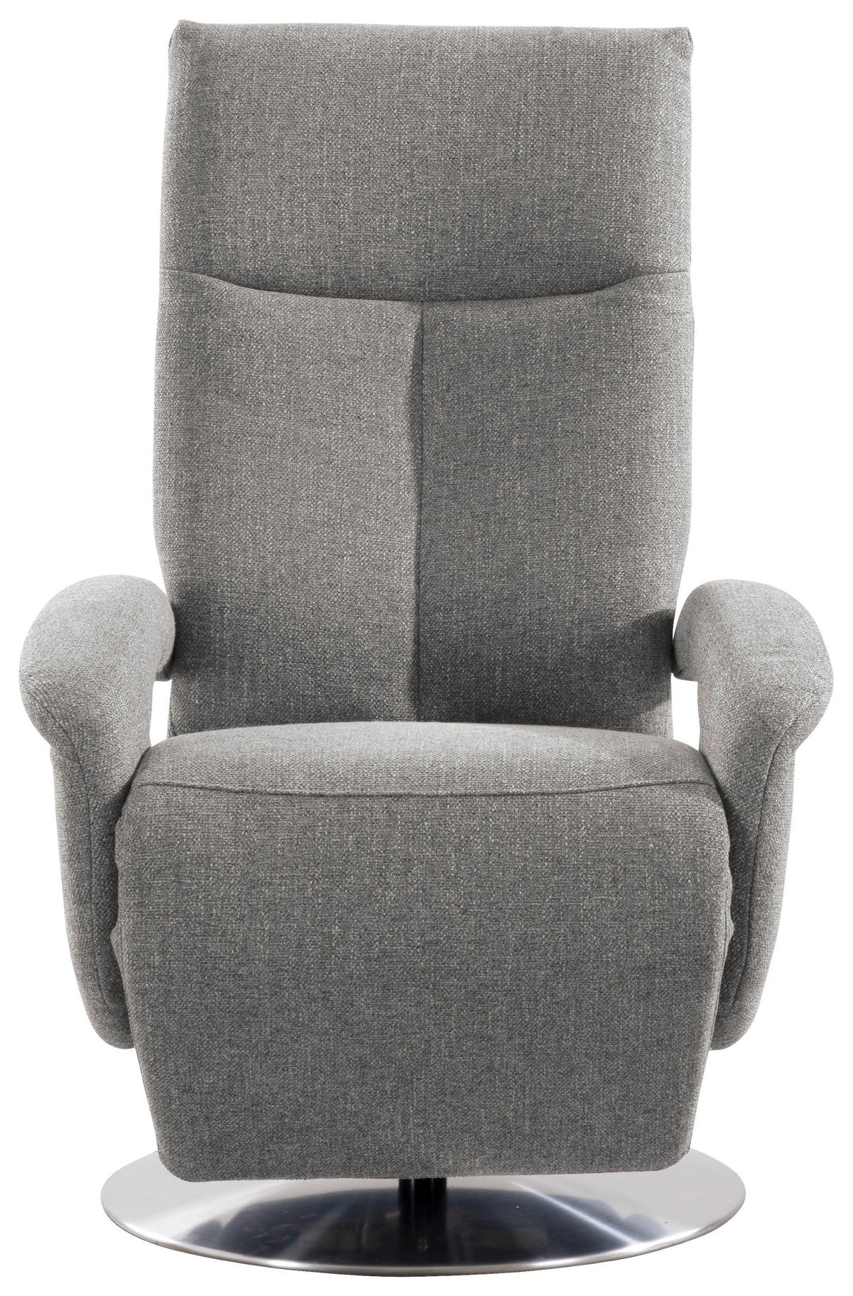 DREHSTUHL  in Flachgewebe Silberfarben  - Chromfarben/Silberfarben, Konventionell, Textil/Metall (74/112/82cm) - Sit & More