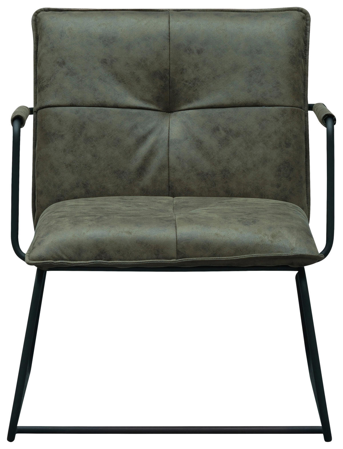 KRESLO, kov, textil, zelená - čierna/zelená, Modern, kov/textil (65/80/68cm) - MID.YOU