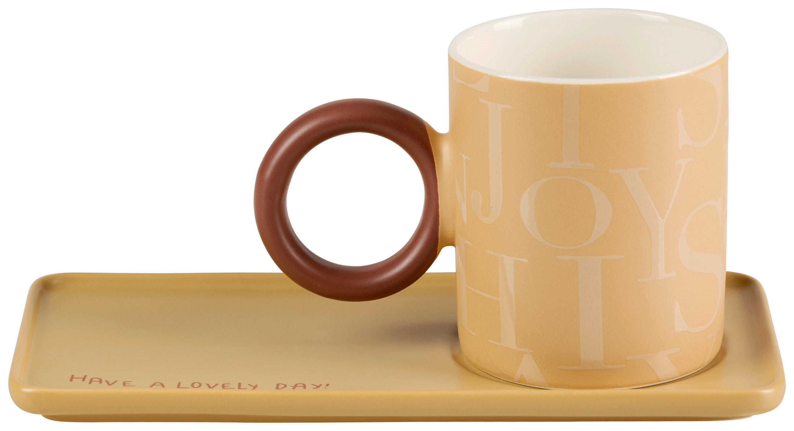HRNEK NA KÁVU porcelán (new bone china) keramika  - světle hnědá, Lifestyle, keramika - Novel