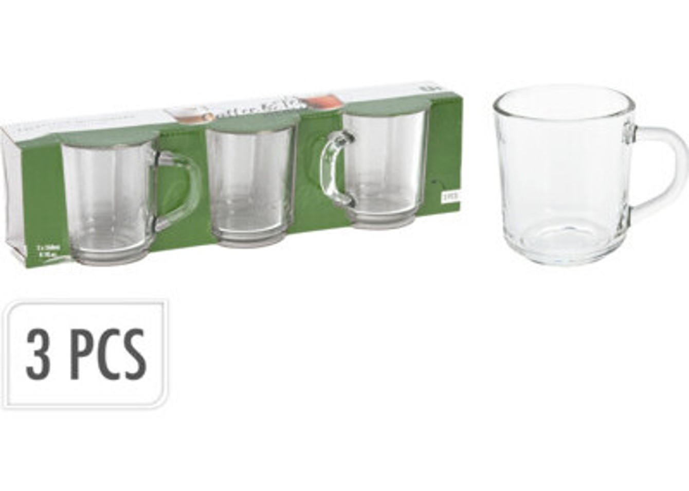 SET MED TEGLAS  - transparent, Basics, glas (7,6/8,8cm)