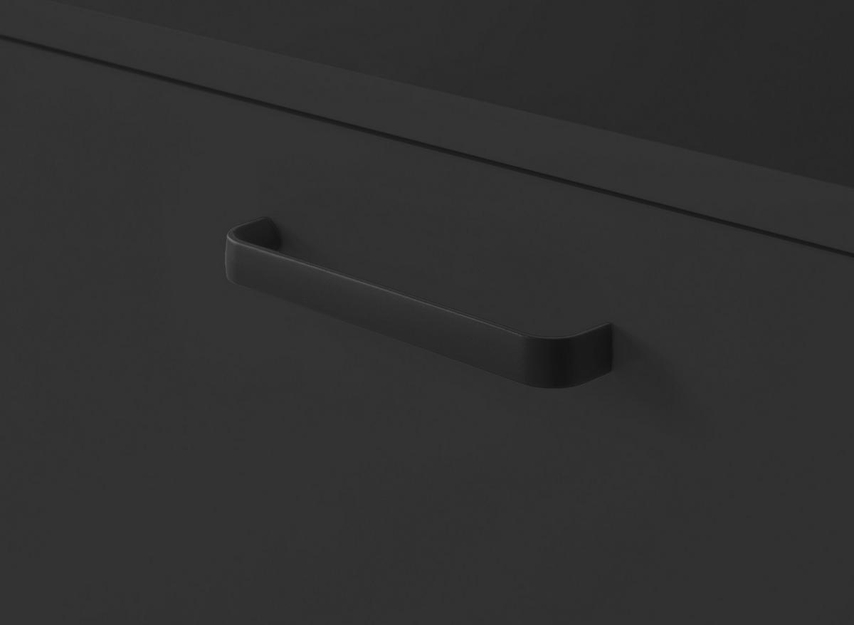 WASCHBECKENUNTERSCHRANK 70/60/35 cm  - Schwarz, MODERN, Holzwerkstoff/Kunststoff (70/60/35cm) - MID.YOU